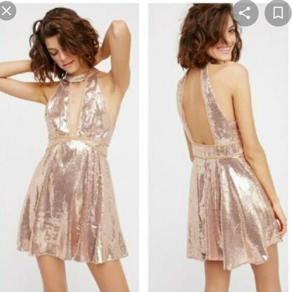 Free People sequin mini dress, New Years Eve NWT - Picture 4 of 16